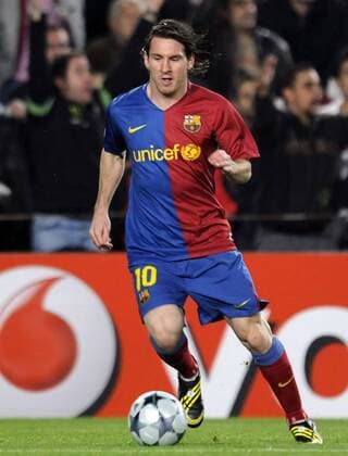 Lionel Messi (FC Barcelona) -  (pan18584) Fußball EC 1 Herren Champions League 2008 2009, Barca Einzelbild Barcelona Dynamik,