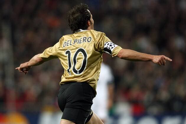 Alessandro del Piero (Juventus Turin) - Torjubel -  Fußball EC 1 Herren Champions League 2008 2009, Juventus Turin, Juve Einzelbild Madrid Begeisterung, Freude,