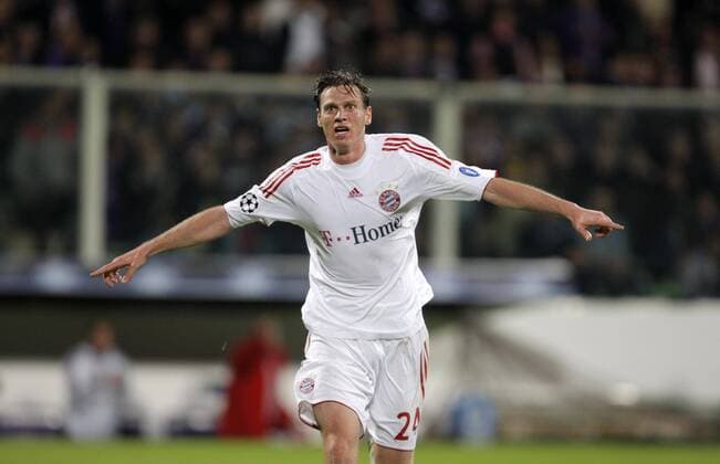 Tim Borowski (Bayern) - Torjubel Fußball EC 1 Herren Champions League 2008 2009, FC Bayern München Einzelbild Florenz Freude,