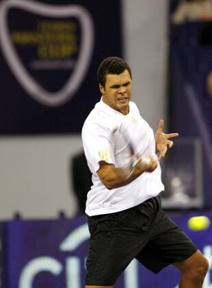 Jo Wilfried Tsonga (Frankreich) -  Tennis WM Herren ATP Masters Cup 2008, Series, Tour Einzelbild Shanghai Dynamik,