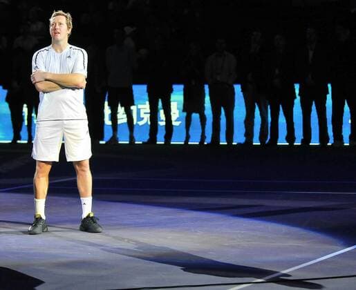 Jonas Björkman (Schweden) beendet seine aktive Karriere beim ATP Masters Cup 2008 -  (IMC2008111414102) Tennis Herren ATP Masters Cup 2008, Series, Tour, Vdig Einzelbild Shanghai