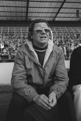 Trainer Rudolf Faßnacht (Münster) Fußball 1. BL Herren Saison 1975 1976, SC Preußen Münster, Vneg, Vsw Einzelbild Wattenscheid