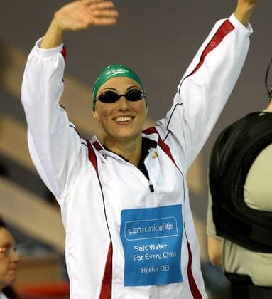 Mirna Jukic (Österreich) -  Schwimmen Damen Kurzbahn EM 2008 Einzelbild Rijeka