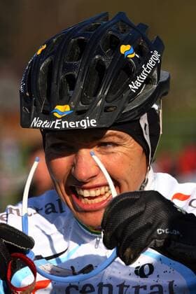 Sabine Spitz (Deutschland Central Ghost Pro Team) belegt Platz 2 beim Radquer Dagmarsellen 2008 Radsport Damen Internationales Radquer 2008, Rad, CrossCountry, Cros Country, Querfeldein, Querfeldeinsport Porträt Dagmarsellen Freude, 
