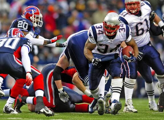 Sammy Morris (New England Patriots) - (Icon756081228026) American Football Herren NFL 2008 2009, New England Patriots - Buffalo Bills 13:0 Gruppe New York, NY N Y Dynamik, EDITORIAL USE ONLY
