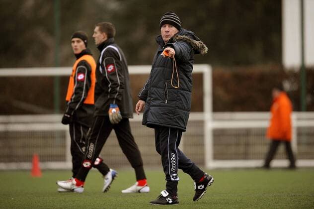 Trainer Luis Fernandez (Reims) -  Fußball Herren Ligue Deux 2008 2009, 2. Französische Liga, Stade de Reims Einzelbild Reims