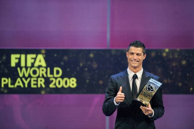 Cristiano Ronaldo (Portugal Manchester United) - Weltfußballer 2008 - Fußball Herren FIFA World Player Gala 2009, Wahl zum Weltfußballer des Jahres, 2008, Einzelbild Zürich