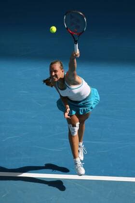 Angelique Kerber (Deutschland) Tennis Damen Australian Open 2009, Grand Slam, WTA Tour Einzelbild Melbourne Dynamik,
