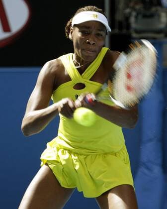 Venus Williams (USA) Tennis Damen Australian Open 2009, Grand Slam, WTA Tour Einzelbild Melbourne Dynamik,