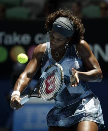 Serena Williams (USA) Tennis Damen Australian Open 2009, Grand Slam, WTA Tour Einzelbild Melbourne Dynamik,
