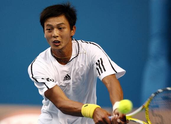 Lu Yen Hsun (Taiwan) -  Tennis Herren Australian Open 2009, Grand Slam, ATP Tour Einzelbild Melbourne Dynamik,