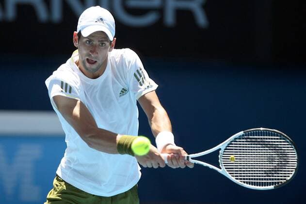 Novak Djokovic (Serbien) Tennis Herren Australian Open 2009, Grand Slam, ATP Tour Einzelbild Melbourne