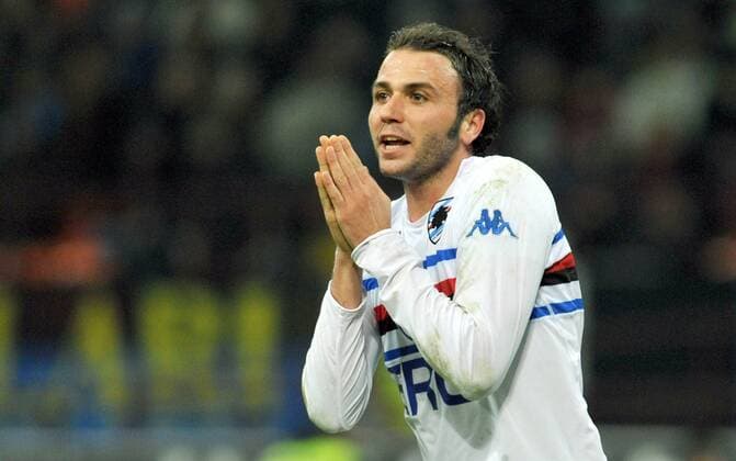 Giampaolo Pazzini (Sampdoria Genua) -  Fußball Herren Serie A 2008 2009, 1. Italienische Liga, Sampdoria Genua Einzelbild Mailand