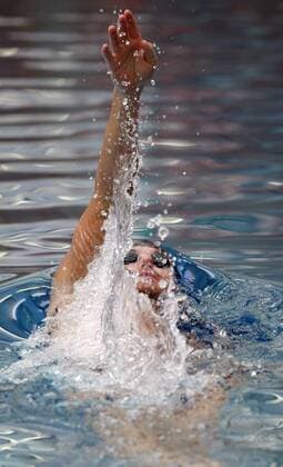 Aaron Peirsol (USA) -  Schwimmen Sport meets Business 2009, Com.sult Kongress, Training Einzelbild Maria Enzersdorf