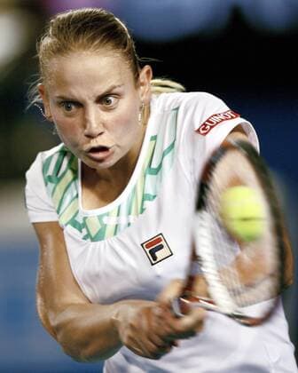 Jelena Dokic (Australien) -  Tennis Damen Australian Open 2009, Grand Slam, WTA Tour Einzelbild Melbourne Dynamik,