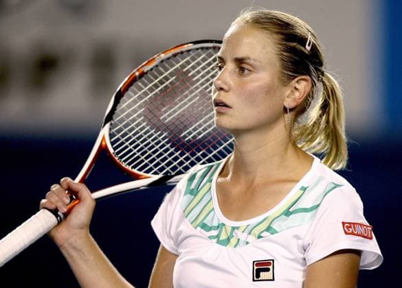 Jelena Dokic (Australien) enttäuscht -  Tennis Damen Australian Open 2009, Grand Slam, WTA Tour Einzelbild Melbourne