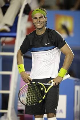 Rafael Nadal (Spanien) Tennis Herren Australian Open 2009, Grand Slam, ATP Tour Einzelbild Melbourne