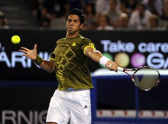 Fernando Verdasco (Spanien) Tennis Herren Australian Open 2009, Grand Slam, ATP Tour Einzelbild Melbourne