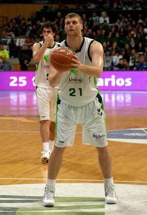 Robert Archibald (Malaga) -  - NOxONLINExUSE Basketball Herren ACB League 2008 2009, 1. Spanische Liga, Unicaja Malaga Einzelbild Badalona