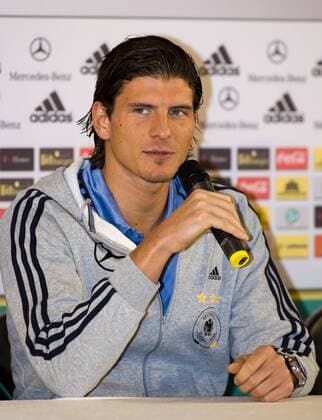 Mario Gomez (Deutschland) - Pressekonferenz Fußball Herren Nationalteam 2009, Pressekonferenz, Pressetermin Einzelbild Düsseldorf