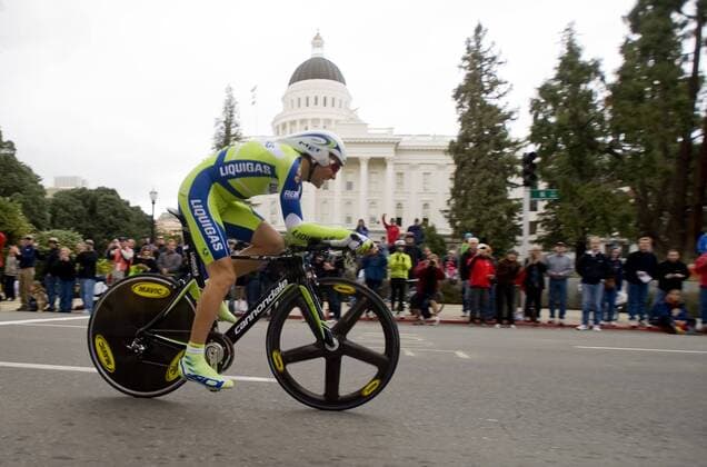 Ivan Basso (Italien Liquigas) - (ZUMAs76) Radsport Herren Tour of California 2009, Kalifornien, Straßenradsport, Straße, Rad, Prolog o0 Amgen Einzelbild Sacramento