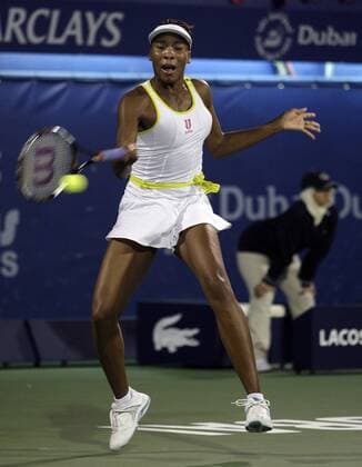 Venus Williams (USA) Tennis Damen Dubai Open 2009, WTA Tour, Finale Einzelbild o0 Championships Dubai Dynamik,