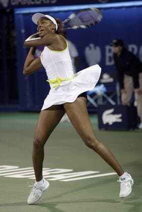 Venus Williams (USA) Tennis Damen Dubai Open 2009, WTA Tour, Finale Einzelbild o0 Championships Dubai Dynamik,