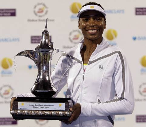 Venus Williams (USA) - Siegerin der Dubai Open 2009 Tennis Damen Dubai Open 2009, WTA Tour, Finale Einzelbild o0 Championships Dubai