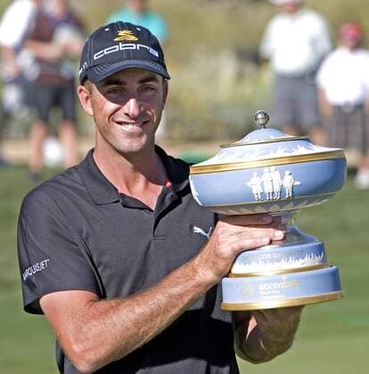 Geoff Ogilvy (Australien) - Sieger des WGC Accenture Matchplay 2009 in Marana - (Icon3175050) Golf WM Herren World Golf Championships 2009, WGC Accenture Matchplay, Match Play, PGA Tour, Einzelbild Marana Freude, EDITORIAL USE ONLY