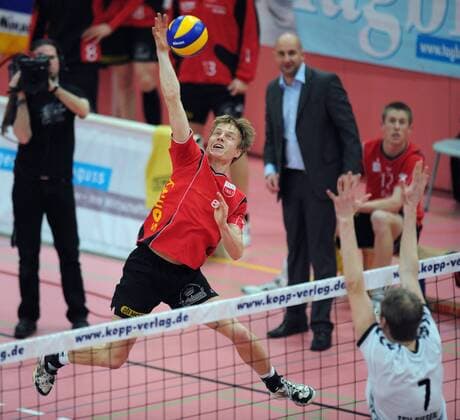 Dirk Mehlberg (Rottenburg) Volleyball 1. BL Herren Saison 2008 2009, TV Rottenburg - TSV Giesen Hildesheim 3:0 Gruppe Tübingen Dynamik,