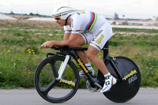 Bert Grabsch (Deutschland Columbia High Road) Radsport Herren Vuelta Ciclista a Murcia 2009, Straßenradsport, Straße, Rad, Zeitfahren, Einzelzeitfahren Einzelbild 3. Etappe: San Pedro del Pinatar