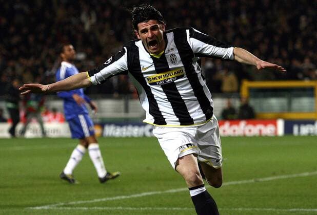 Vincenzo Iaquinta (Juventus Turin) - Torjubel -  Fußball EC 1 Herren Champions League 2008 2009, Juve Einzelbild Turin Begeisterung, Freude,