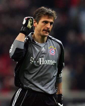 Torwart Hans Jörg Butt (Bayern) - Torjubel Fußball EC 1 Herren Champions League 2008 2009, FC Bayern München Einzelbild München
