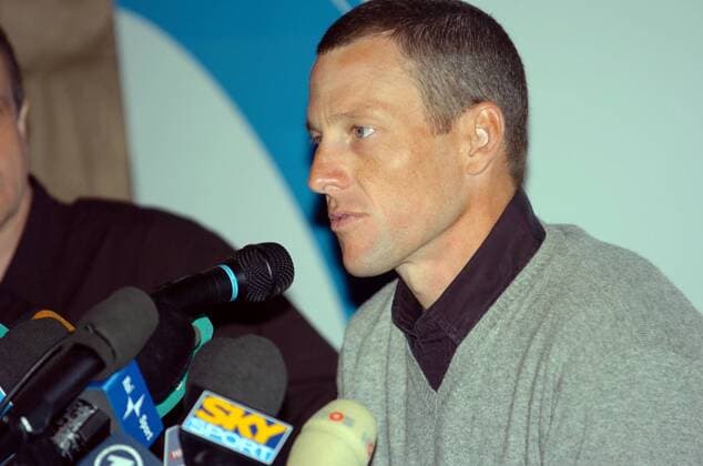 Lance Armstrong (USA Astana) - Pressekonferenz zu Mailand San Remo 2009 -  Radsport Herren Mailand - San Remo 2009, Straßenradsport, Straße, Rad Porträt