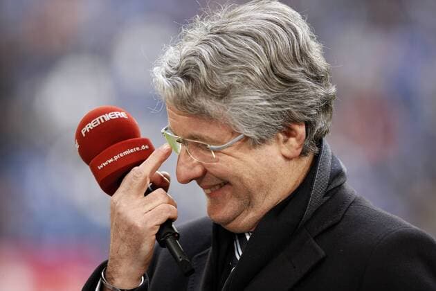 Premiere Kommentator Marcel Reif (Deutschland) Fußball 1. BL Herren Saison 2008 2009, Vdig Einzelbild Journalist Gelsenkirchen