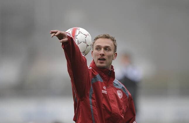 Dennis Rommedahl (Dänemark) -  Fußball Herren Nationalmannschaft 2009, Training Einzelbild Helsingör