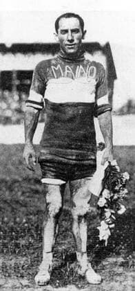 Costante Girardengo (Italien) - Gesamtsieger des Giro d Italia 1923 -  Radsport Herren Giro d Italia 1923, dItalia, Straßenradsport, Straße, Rad, Repro, Geschichte, Historie Einzelbild 10. Etappe Mantua – Mailand