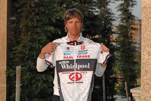 Danilo Hondo (Deutschland PSK Whirlpool Author) Radsport Herren Fotoshooting 2009 o0 Straßenradsport, Straße, Rad Einzelbild