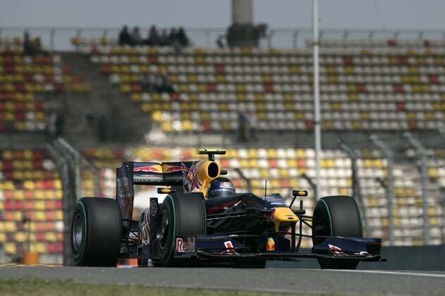 Sebastian Vettel (Deutschland Red Bull) in seinem Boliden Motorsport Grand Prix Herren Großer Preis von China 2009, Formel 1 Weltmeisterschaft, F1, F, GP, WM, Qualifying Einzelbild Shanghai