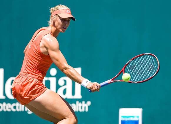 Elena Dementieva (Russland) - - ZUMAa55 Tennis Damen Family Circle Cup 2009, WTA Tour Einzelbild Charleston Kraft,