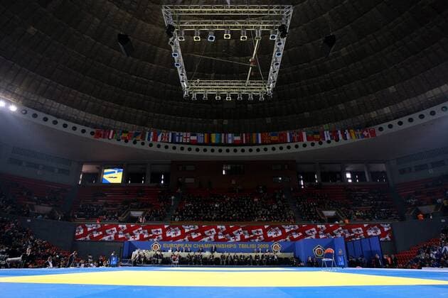 Sport Palace in Tiflis während der Judo EM 2009 -  Judo EM Herren EM 2009 Totale Sportpalace Tiflis