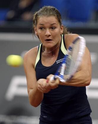 Agnieszka Radwanska (Polen) Tennis Damen Porsche Grand Prix 2009, WTA Tour Einzelbild Stuttgart Dynamik,