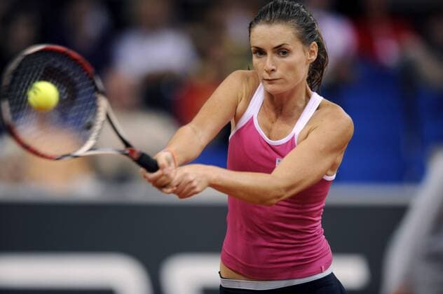 Iveta Benesova (Tschechien) Tennis Damen Porsche Grand Prix 2009, WTA Tour Einzelbild Stuttgart Dynamik,