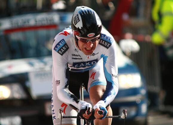 Jens Voigt (Deutschland Saxo Bank) Radsport Herren Tour de Romandie 2009, Straßenradsport, Straße, Rad, Prolog, Zeitfahren, Einzelzeitfahren, ProTour Einzelbild Lausanne Dynamik, 