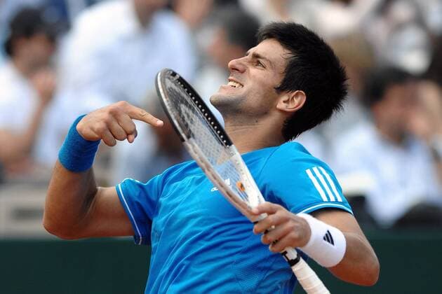 Novak Djokovic (Serbien) - Jubel - (AS6200) Tennis Herren Internazionali BNL d Italia 2009, ATP Tour, Masters Series, dItalia Einzelbild Rom Freude,