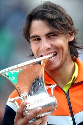 Rafael Nadal (Spanien) gewinnt die Internazionali BNL d Italia 2009 - (AS7004) Tennis Herren Internazionali BNL d Italia 2009, dItalia, Masters Series, ATP Tour Einzelbild Rom Freude,