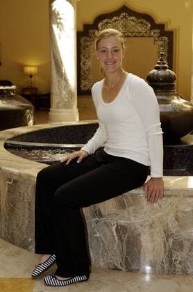 Angelique Kerber (Deutschland) Tennis Damen Qatar Total Open 2008, WTA Tour, Fotoshooting Einzelbild Qatar