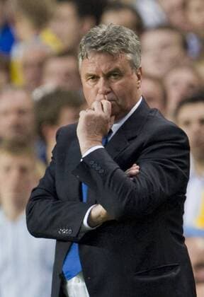 Trainer Guus Hiddink (Chelsea) -  Fußball EC 1 Herren Champions League 2008 2009, Chelsea FC London, Halbfinale Einzelbild London