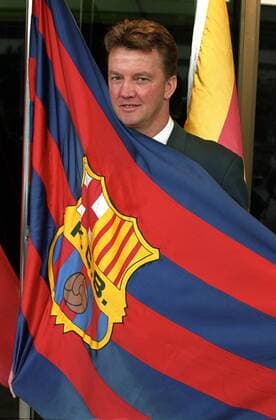 Trainer Louis van Gaal (FC Barcelona) - Fußball Herren Primera Division 1997 1998, 1. Spanische Liga, Barca Einzelbild Aufnahmedatum geschätzt Barcelona