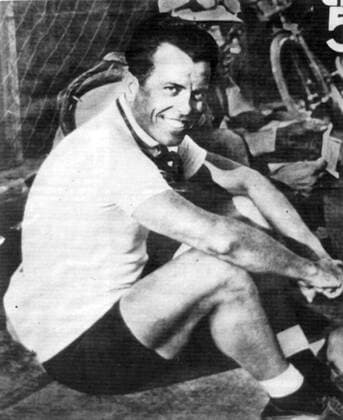 Learco Guerra (Italien) - Gesamtsieger des Giro d Italia 1934 -  Radsport Herren Giro d Italia 1934, dItalia, Straßenradsport, Straße, Rad, Repro, Geschichte, Historie Einzelbild Freude,